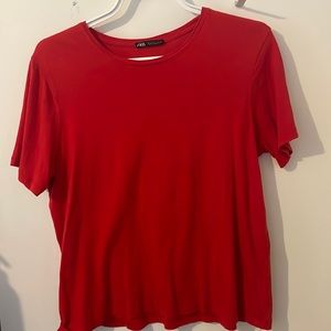 ZARA RED TOP MEDIUM